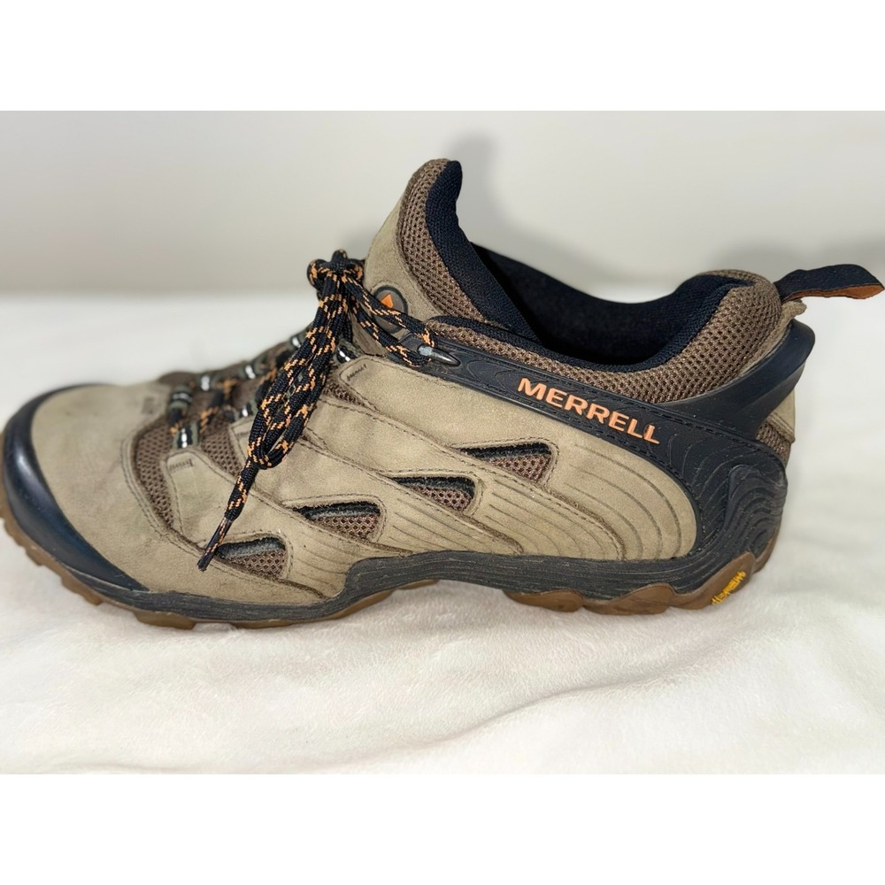 Merrell Chameleon Shift Ventilator Mens Size 10 Dusty Olive Vibram Hiking Shoes - Picture 3 of 11